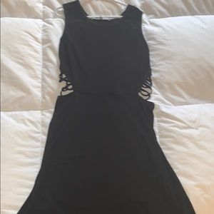 black cutout dress